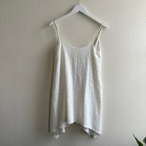 BCBGeneration white floral pattern tank XXS